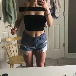 Black Crop Top